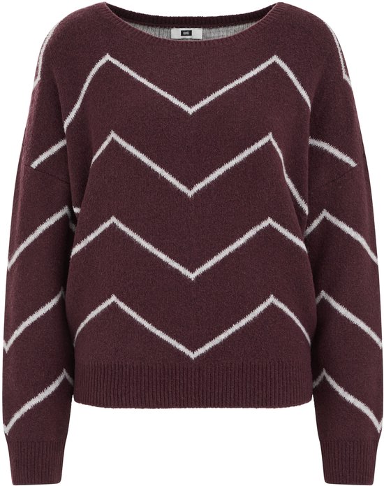 WE Fashion Dames oversized trui met print