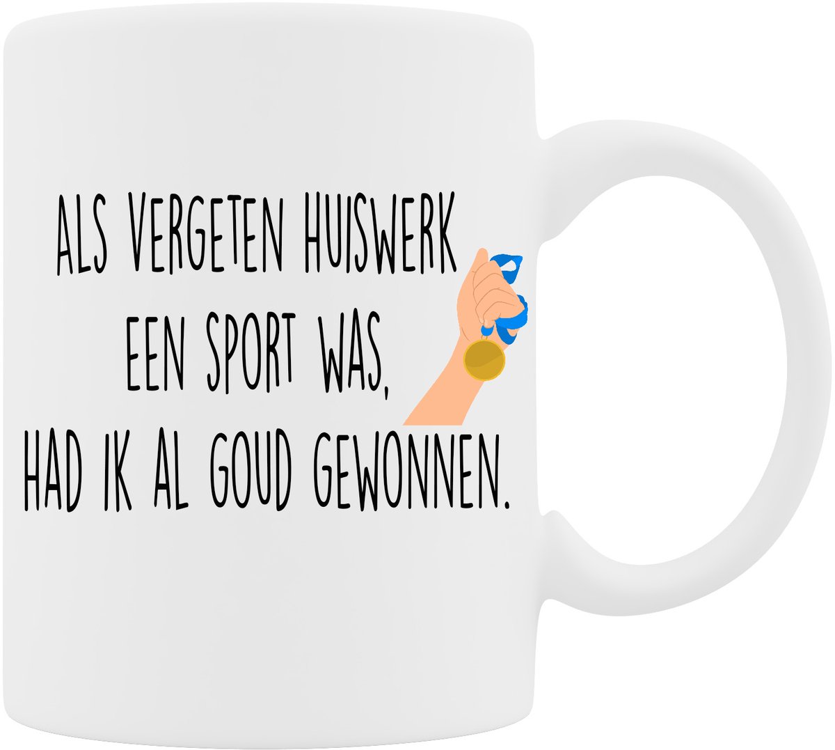 Mok - Huiswerk Sport - Het Perfecte Back to School cadeau of studie-oppepper