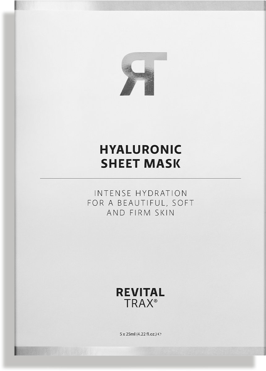 RevitalTrax® Hyaluronic Sheet Masks - 5 Gezichtmaskers - Hyaluronzuur - Sheet Masker - Face Mask - Diep Voedend - Intense Hydratatie - Verstevigend - Anti Rimpel werking