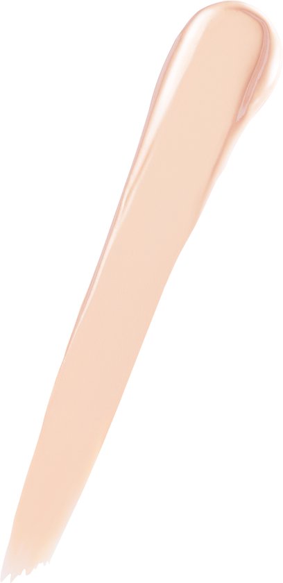 Een veeg lichte beige concealer.