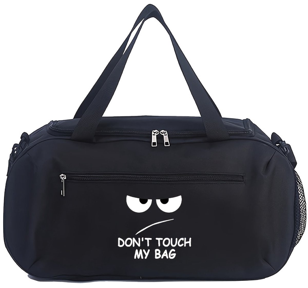 Don't Touch My Bag Reistas Kind | Grappige Sporttas Kind | Raak Mijn Tas Niet Aan Weekendtas | Handbagage Kind Vliegtuig | 25 Liter | Sporttas Jongens | Weekendtas met Grappige Tekst | Kindertas Peuter | Tas voor Logeren of Vakantie | 24x20x45 cm