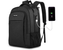MoFut Rugzak Heren Groot, 15,6 Inch Laptoprugzak met Verstelbare Gesp en Bagageband, Dagrugzakken met Laptopvak, Rugzak Handbagage Rugzak Meerdere Zakken, Reisrugzak