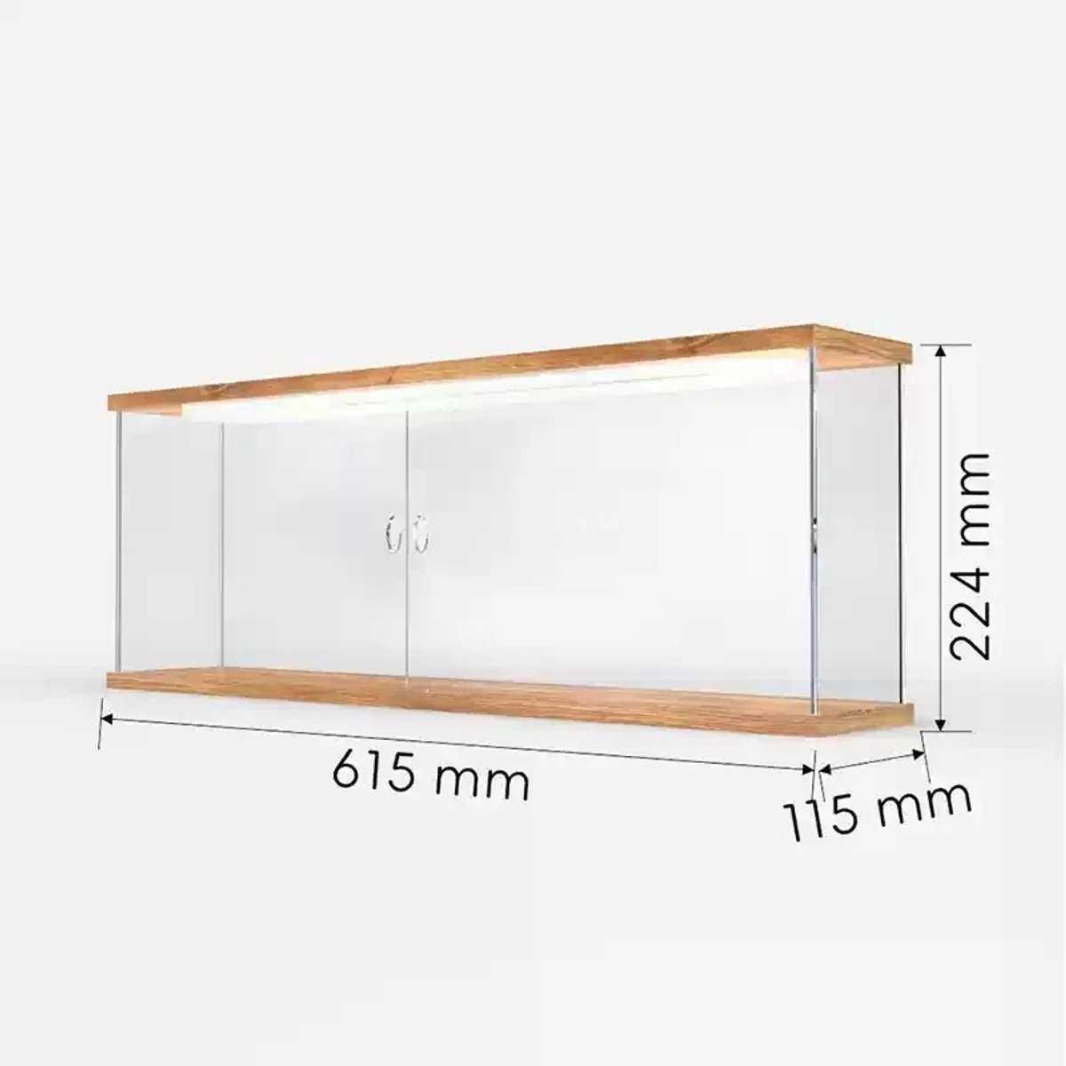 Display-Box, Acryl-Box, geeignet für Labubu-Puppen, 15–17