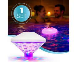 KENN® Oplaadbare Onderwater Lichtshow – Zwembad Verlichting – Drijvende LED Lamp – IP68 Waterdicht – Met Lichteffecten – Onderwater Verlichting – Jacuzzi Verlichting – Vijververlichting – Bad Lichtshow
