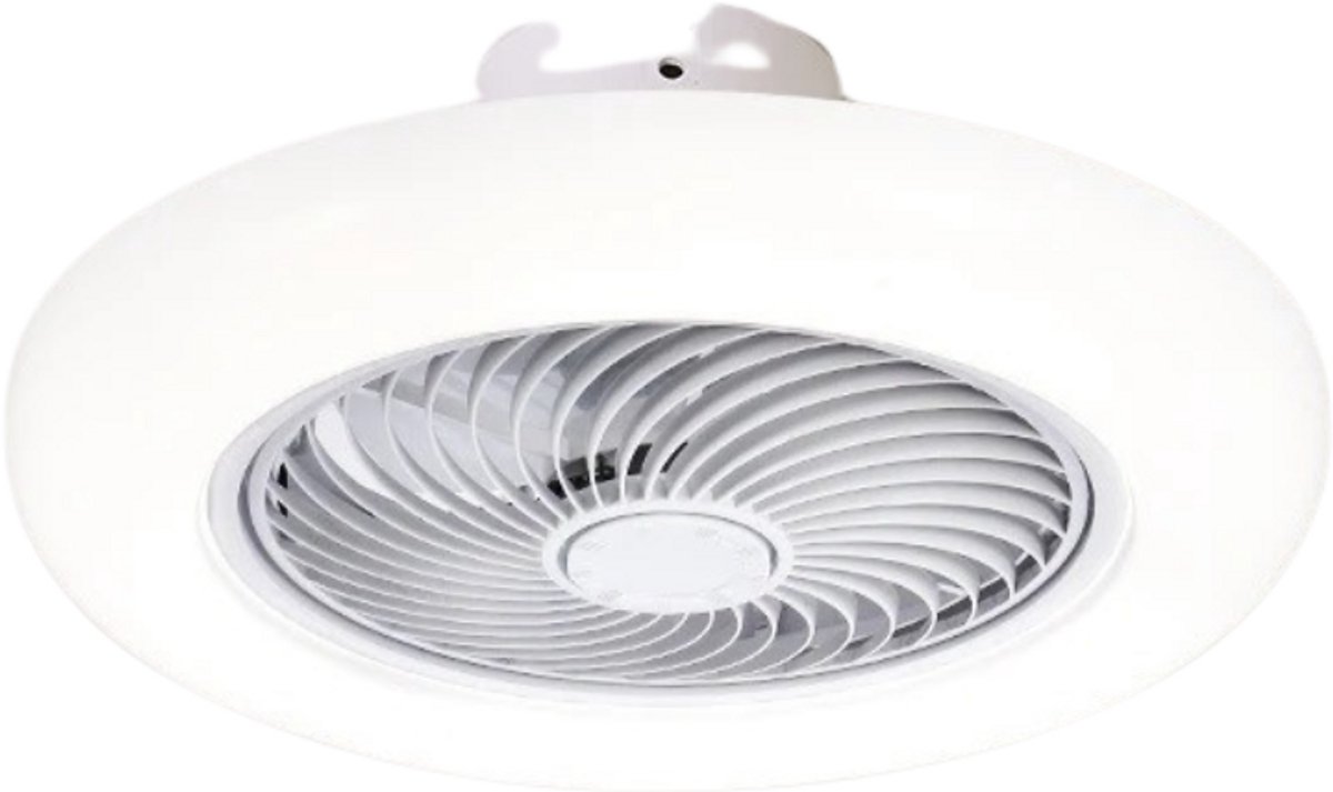Nivard Plafondventilator - Met Verlichting - Plafond Ventilator - Met Lamp - Plafonniere Met Ventilator - Met Licht - Wit - 52cm