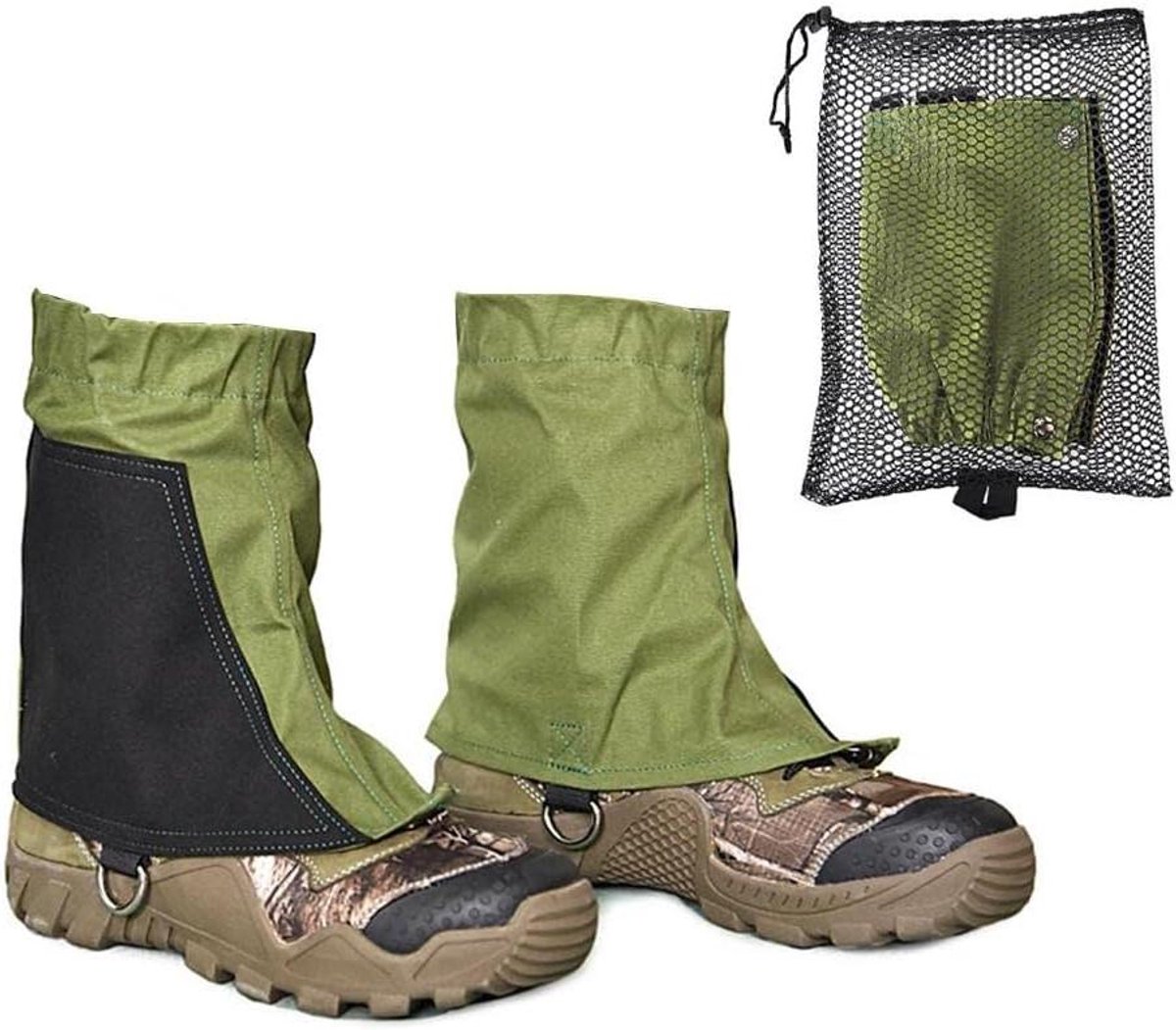 Inovra Plus - Waterdichte Enkellaagse Gaiters voor Wandelen - Unisex Outdoor Beschermende Schoenovertrekken met Verstelbare Sluiting
