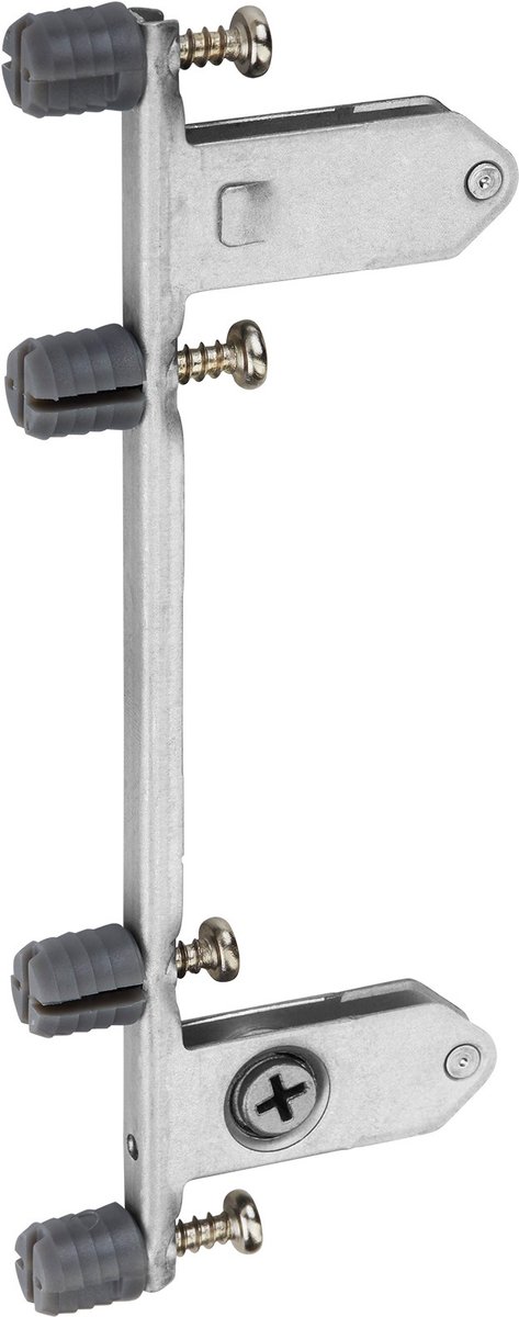 1 paar Frontbeugels (Deuveluitvoering 10 x 11,5 mm) frontbevestiging voor JUNKER-SLIM Ladesystemen antraciet Hoogte 167 mm van SOTECH
