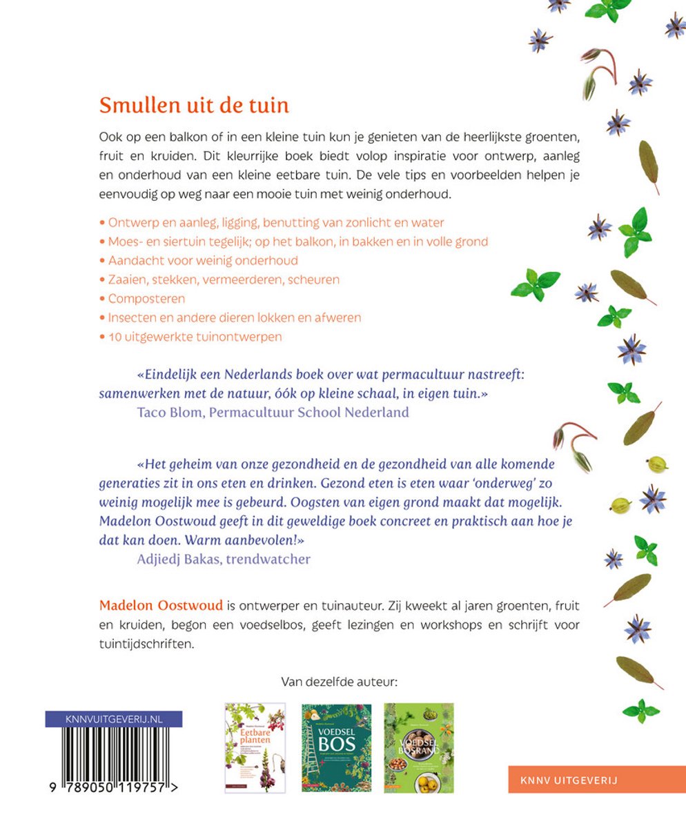 Een kleine eetbare tuin met vaste planten - back cover