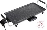 Bol.com Royal Swiss® Elektrische Grillplaat – 2000W Bakplaat 46x26 cm – Antiaanbaklaag – Verstelbare Thermostaat – Cool Touch Ha... aanbieding