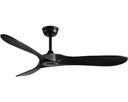 Livano Plafondventilator - Met Verlichting - Plafond Ventilator - Met Lamp - Plafonniere Met Ventilator - Zwart - 90cm