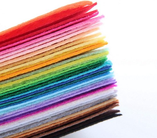 Jtnohx Kleur vilt, zacht vilt vellen, 1,4 mm dik 20x30 cm handwerkvilt stoffen voor doe-het-zelf en naaiprojecten (donkerbruin