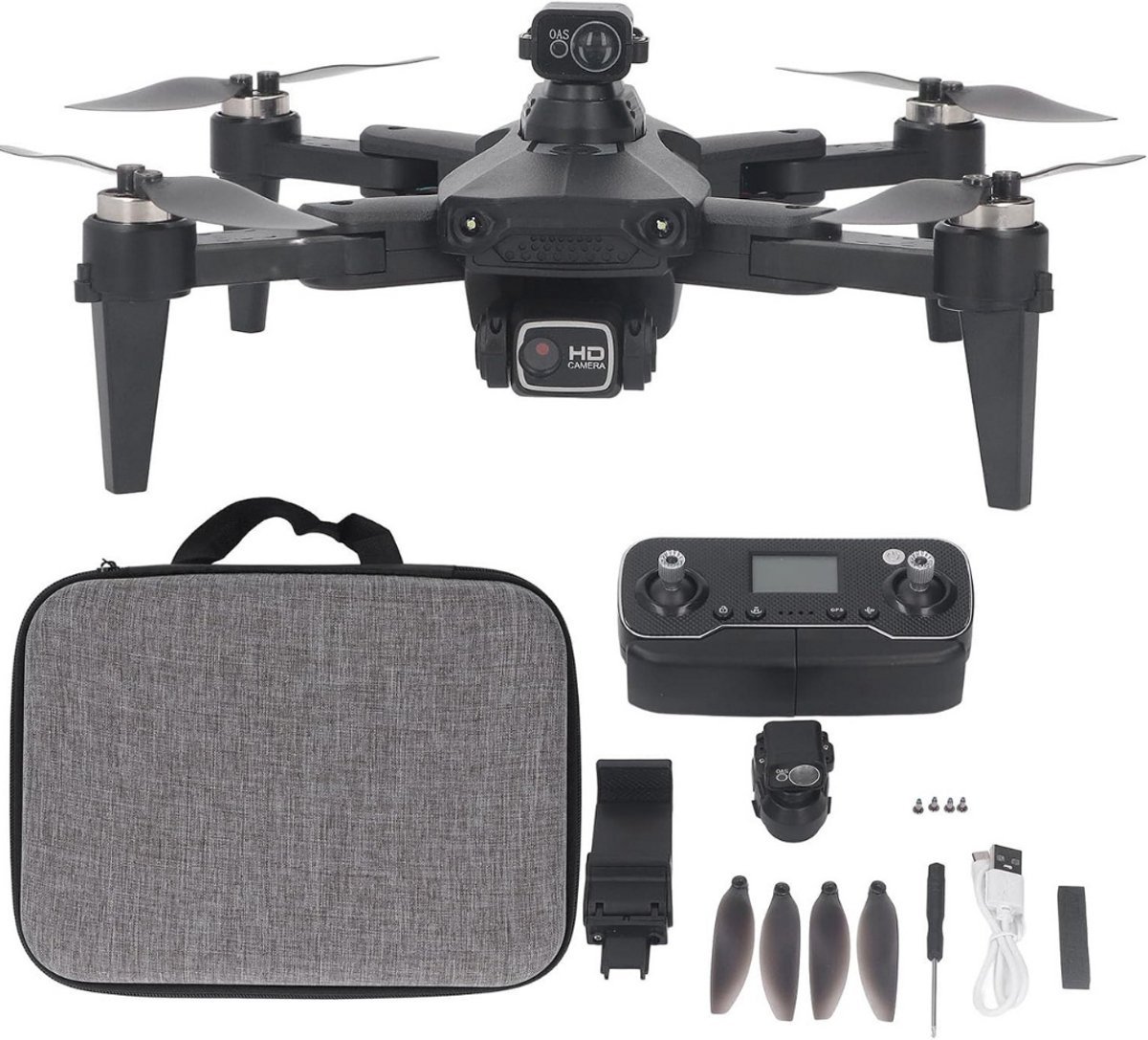Thuys – Drones Met Camera voor Volwassenen – Drones – Dr Met Camera – 28cm x 24cm x 8cm – Zwart