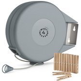 Twenty4seven® Waslijn Uittrekbaar - Waslijndraad - Uittrekbare & Automatische Roldrooglijn - voor Binnen & Buiten