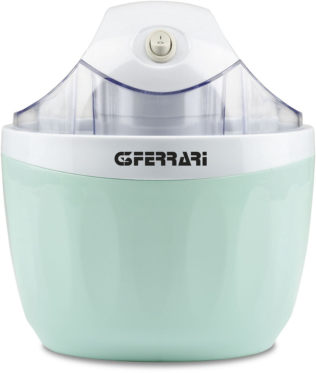 G3 Ferrari Vanilla Traditionele ijsmachine 1 l 12 W Transparant, Turkoois, Wit