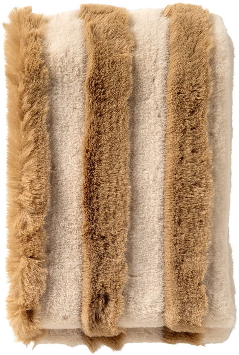 Dutch Decor ELLIOT - plaid 130x160 cm - imitatiebont - Irish Cream - beige