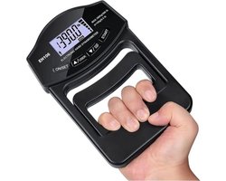 Digitale Handdynamometer Tot en Met 396Lbs/180Kg - Grip Sterkte Tester Meter - Usb en Batterij - Lcd-scherm Handgrip - Innovatief - Vingers Kracht Training - Personal Records Bijhouden - Hand Trainer