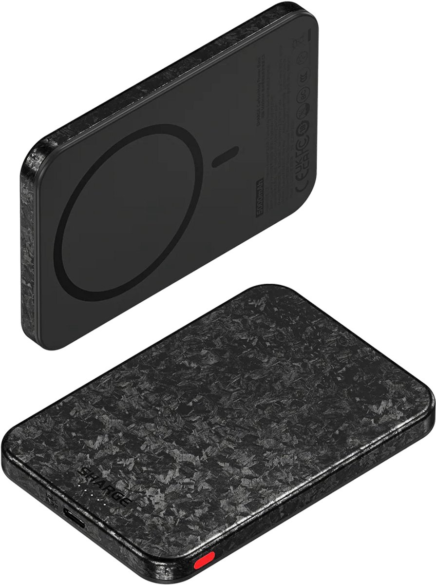 SHARGE CarbonMag Powerbank 5000 mAh - MagSafe Compatibel - afbeelding 3