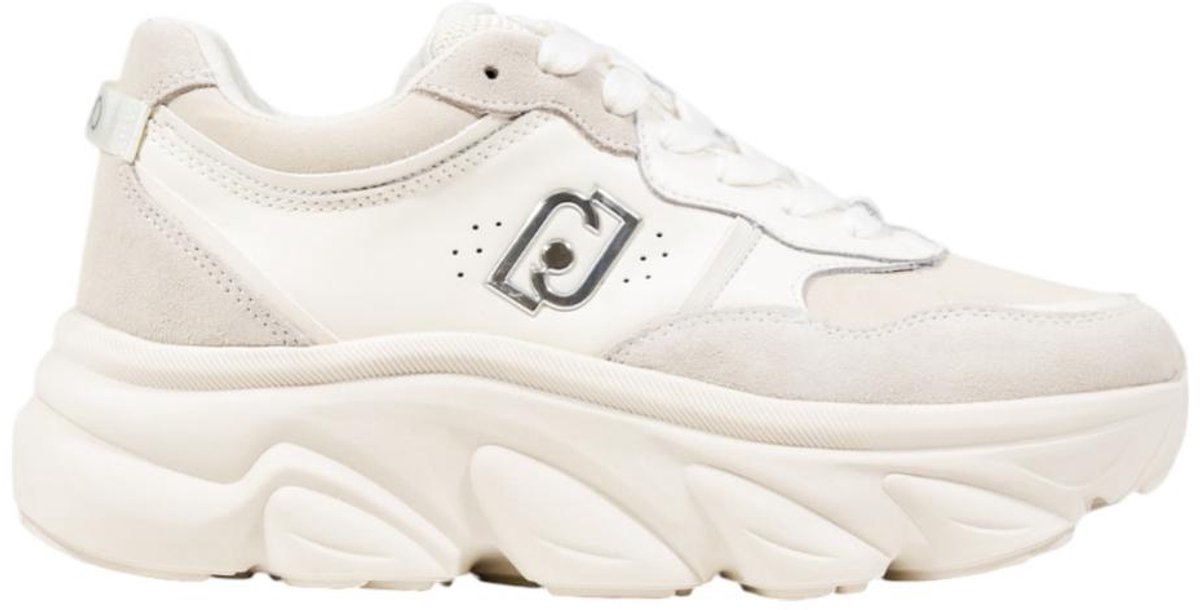 Slip-On Sporty Faux Leather Sneakers Wo - White