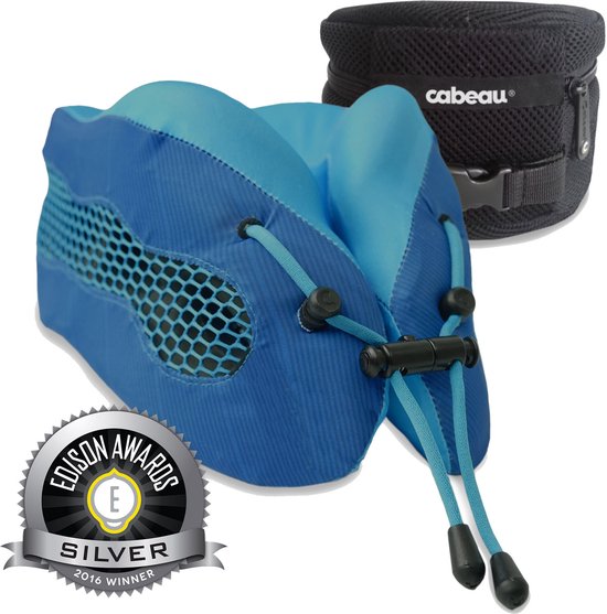 Cabeau Evolution S3 Reiskussen Blauw - - Voor 23.59u, morgen