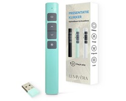 Lumivéra® - Presentatie Klikker - Draadloze Presenter Voor Presentatie - Usb - Pointer - Afstandbediening Met Laser - Groen