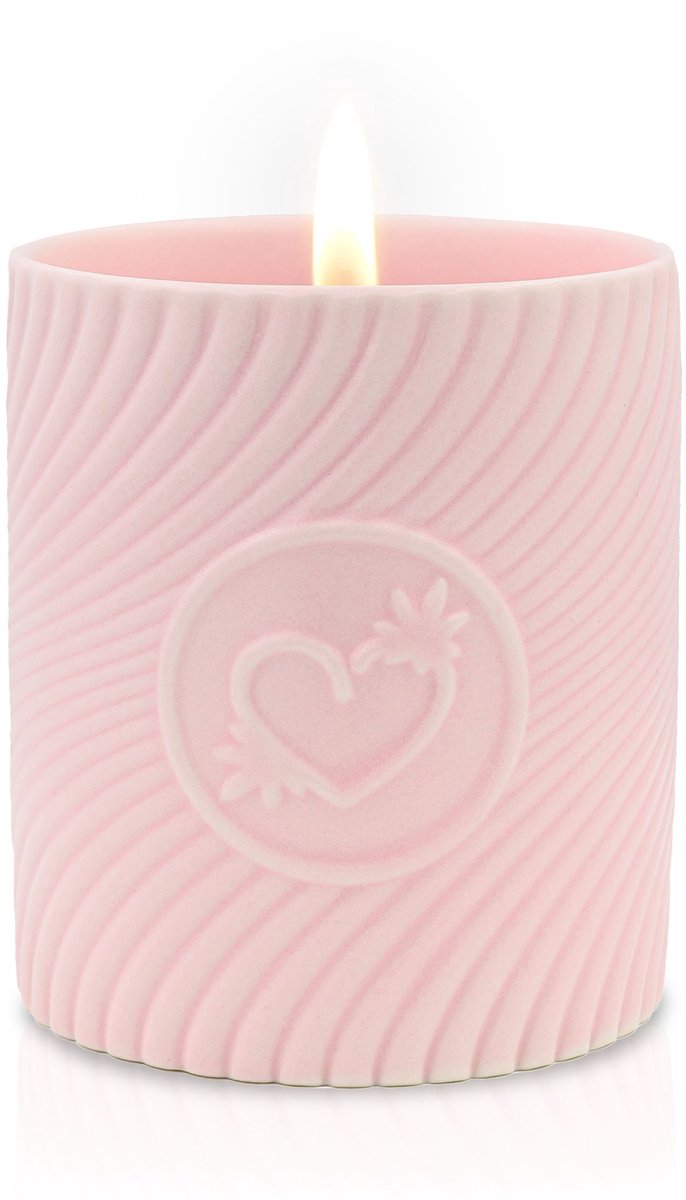 HighOnLove - Pink Massage Kaars Lychee Martini