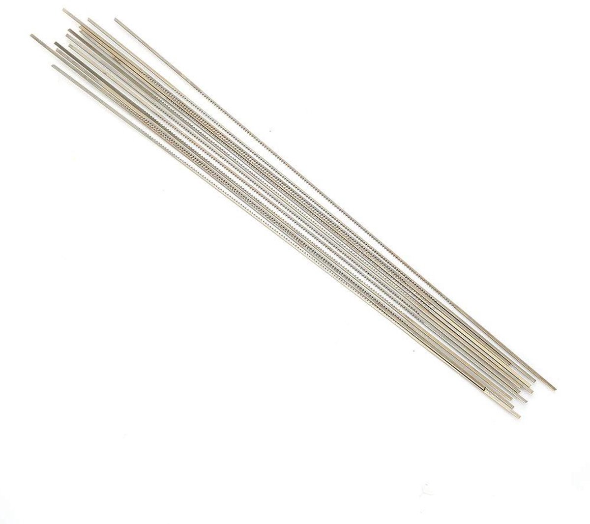 Sieradenzaagbladen 12st Tungsten Steel Spiraaltanden - Juwelierszaag Framekit - Draagbaar Gereedschap - Sieraden Maken - 1#