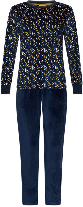 Pastunette - Moonlite - Pyjama/Ensemble d'intérieur - Velours - Polaire - Bleu foncé - Taille 42