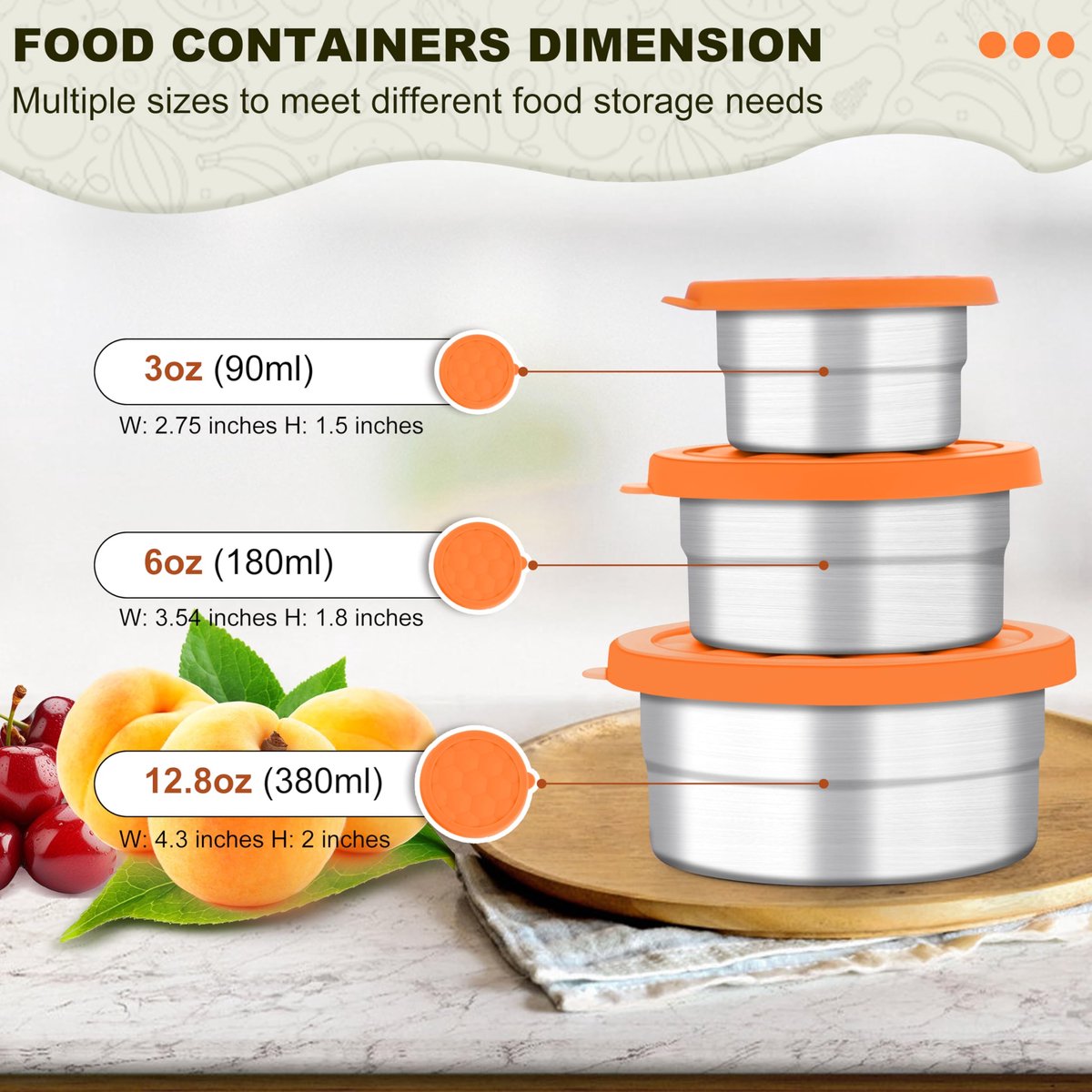 U-Konserve Rectangle Stainless Steel Food Storage Container 740ml/25oz - Raw Ble