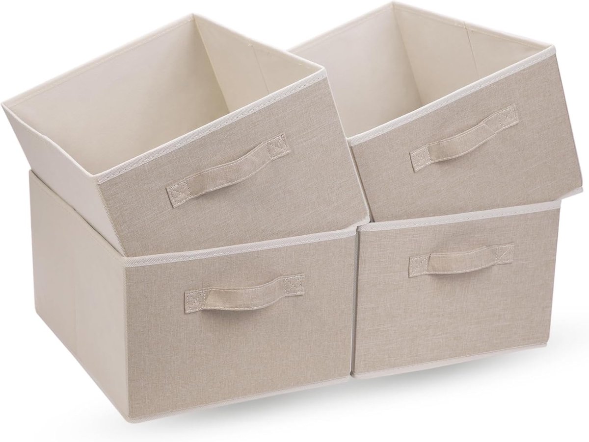 Lade-organizer - Grote Opvouwbare Stoffen Opbergboxen - 4-delige set