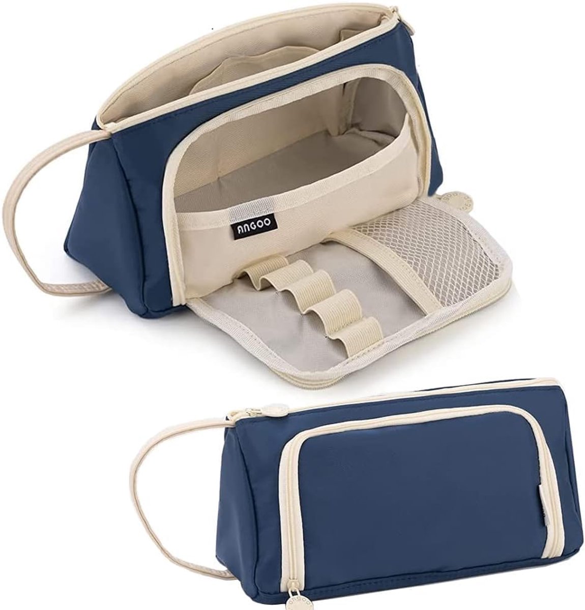 Pennenetui - Grote Capaciteit & Trendy - Voor Tienermeisjes en Volwassenen - Marineblauw