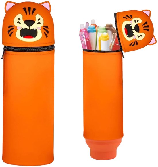 ÉTUI À CRAYONS LEGAMI - Étui à crayons en silicone souple 2 en 1 Kawaii