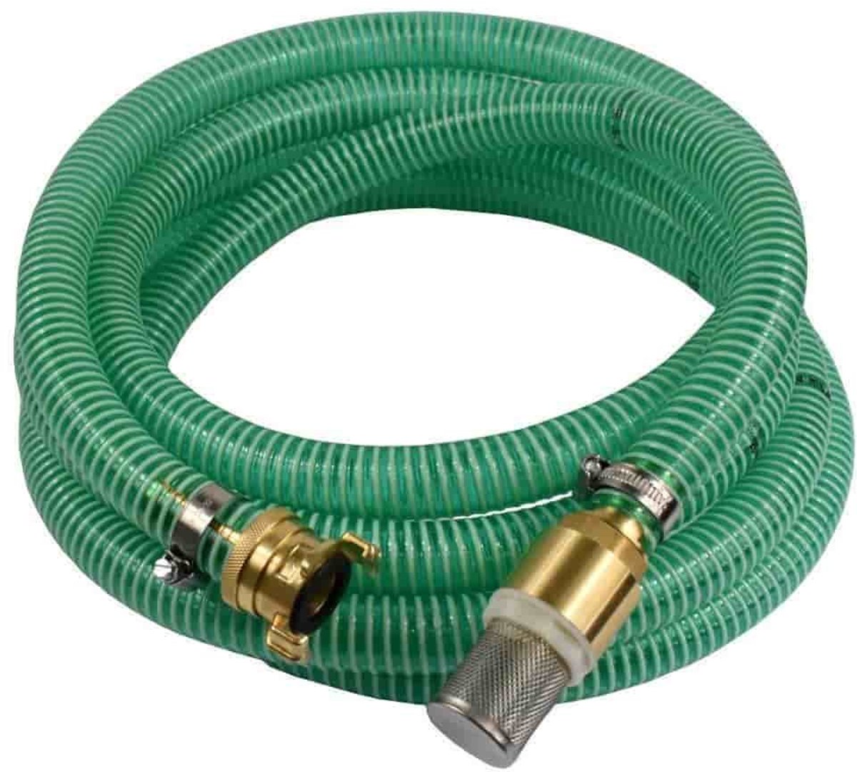 Zuig- en drukslang set 1 inch, 10 meter met aanzuigkorf