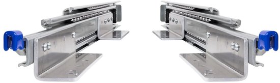 BRASOM Glissières de tiroir avec supports de tiroir - 2 pièces - 500 mm - 20 pouces - Capacité de charge 250 kg - Système de guidage de tiroir - Roulements à billes - Avec serrure