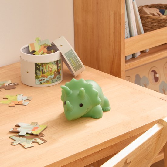 Atmosphera Kids Nachtlamp Dino - 9x8x17cm - Werkt op batterijen - Groen van Merkloos — afbeelding 4