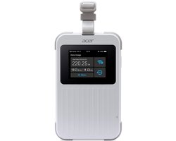 Acer Connect M6E - Portable Mifi Router - Mobiele Hotspot - 5G - WiFi 6E - Dual-band - Nano SIM - SIMO - inclusief 20 GB - tot 32 apparaten - ideaal voor onderweg of op de camping