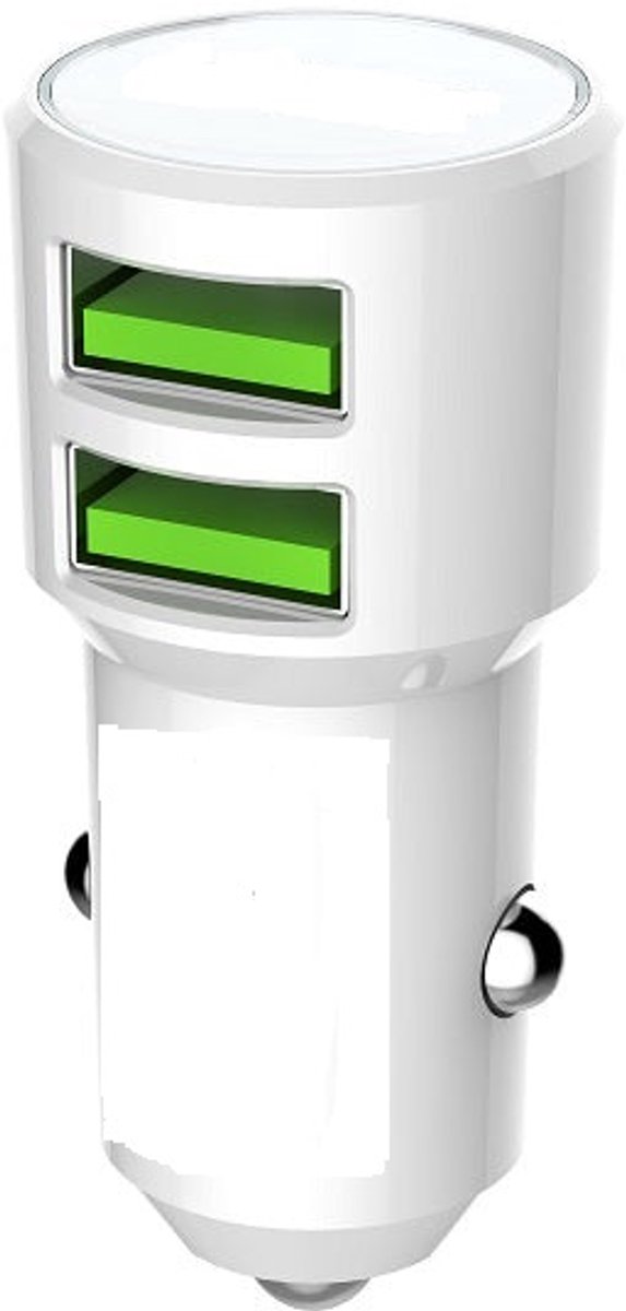 2 USB Port Autolader 2.1A met Geschikt voor: Type C USB Kabel