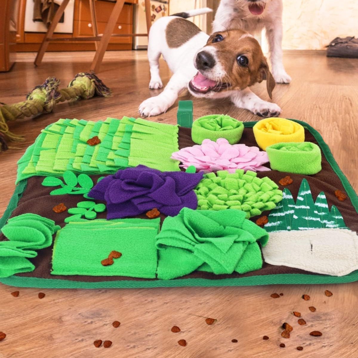 Snuffelmat Hond - Interactief Speelgoed - Honden Speelgoed - Katten Speelgoed - Kattenspeelgoed - Speelgoed Intelligentie - Opvouwbaar 40x40 — afbeelding 4