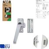 AXA Raamsluiting - 3308 - Raamkruk - Afsluitbaar met knop - Links naar buiten draaiend - Aluminium