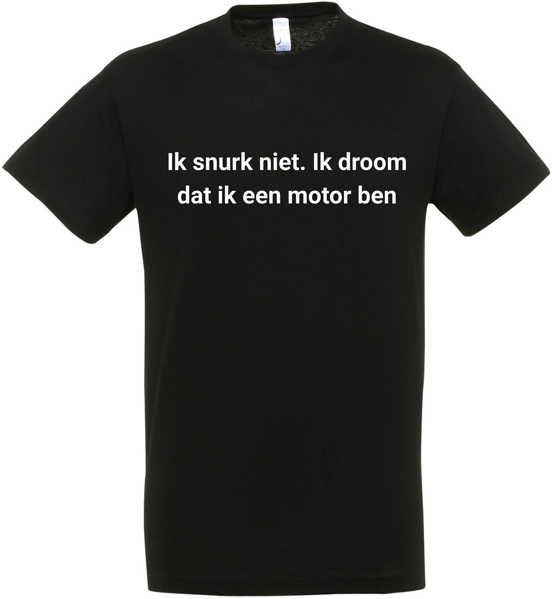 Ik snurk niet. Ik droom dat ik een motor ben T-shirt - cadeau - Zwart - Grappige T-shirts - DrogeHumor - Maat XXL