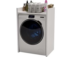 Wasmachine Ombouw - Opbouwmeubel - Kast Wasdroger - Meubel - Grijs