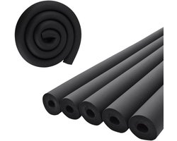 Pijpisolatie schuim pijp, gitaar ondersteuning schuim pijp, holte pijp deksel, gym handvat beschermer en dak rek, vlamvertragende rubber isolatie pijp, zwarte binnendiameter 19mm * wanddikte 9mm * lengte 1.8m