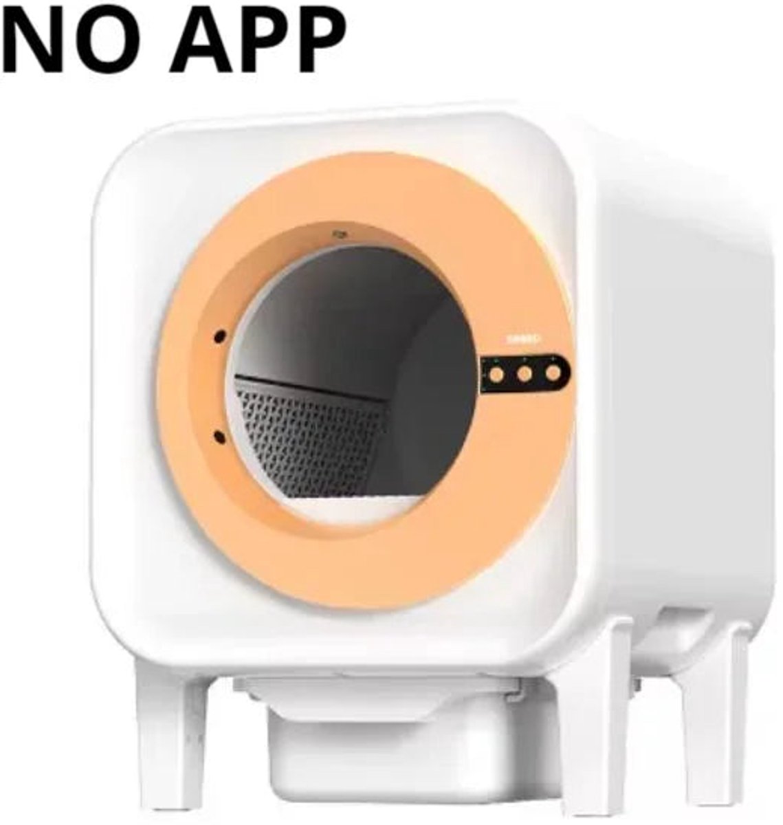 Prullenbak – Kattenbak – Afvalbak – Afvalemmer – Automatische Kattenbak – 70L Capaciteit – App Bediening met Geurfilter