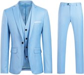 ALLTHEMEN Heren Slim Fit 3-delige Moderne Pakken - Herenpak Voor Zakelijke Bruiloften - S