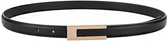 Smalle leren riem voor jurken Zwarte dunne leren riemen voor dames  bol