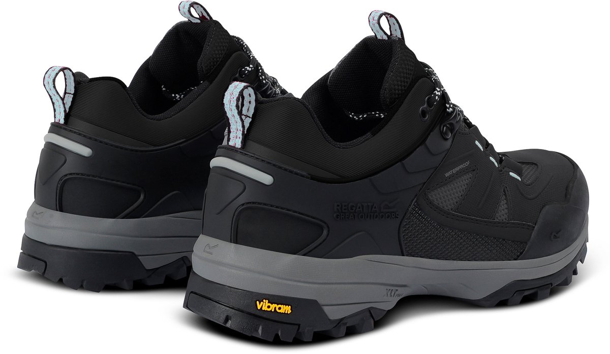 Regen waterdichte ademende lage wandelschoenen voor dames Zwart