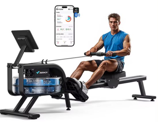 MERACH Water Roeitrainer Compact Zwart met App en Bluetooth - MERACH - €329,95