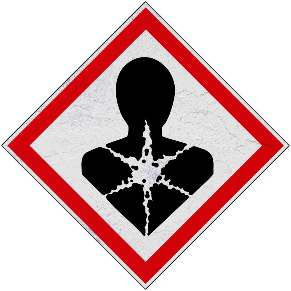 GHS08 gezondheidsgevaar bord | Forex Re materiaal | 15 x 15 cm