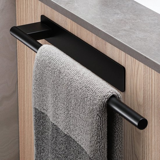 Brauer Gunmetal Edition handdoekrek met planchet gunmetal geborsteld PVD kopen