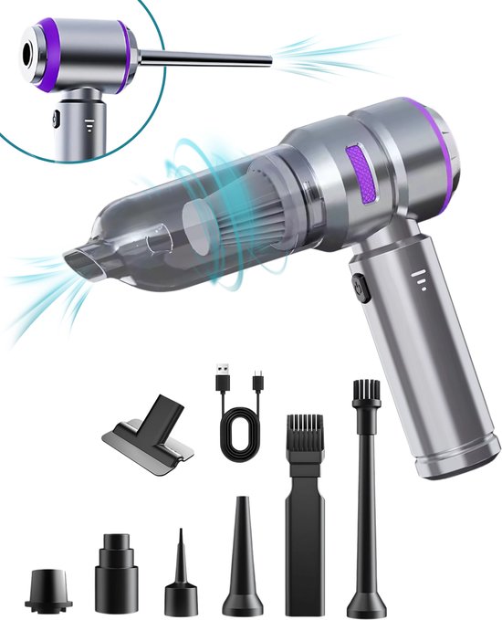 E-Intra IntraPure 16000PA - Kruimeldief Snoerloos - 3 Zuig & - E-Intra® - €49,95