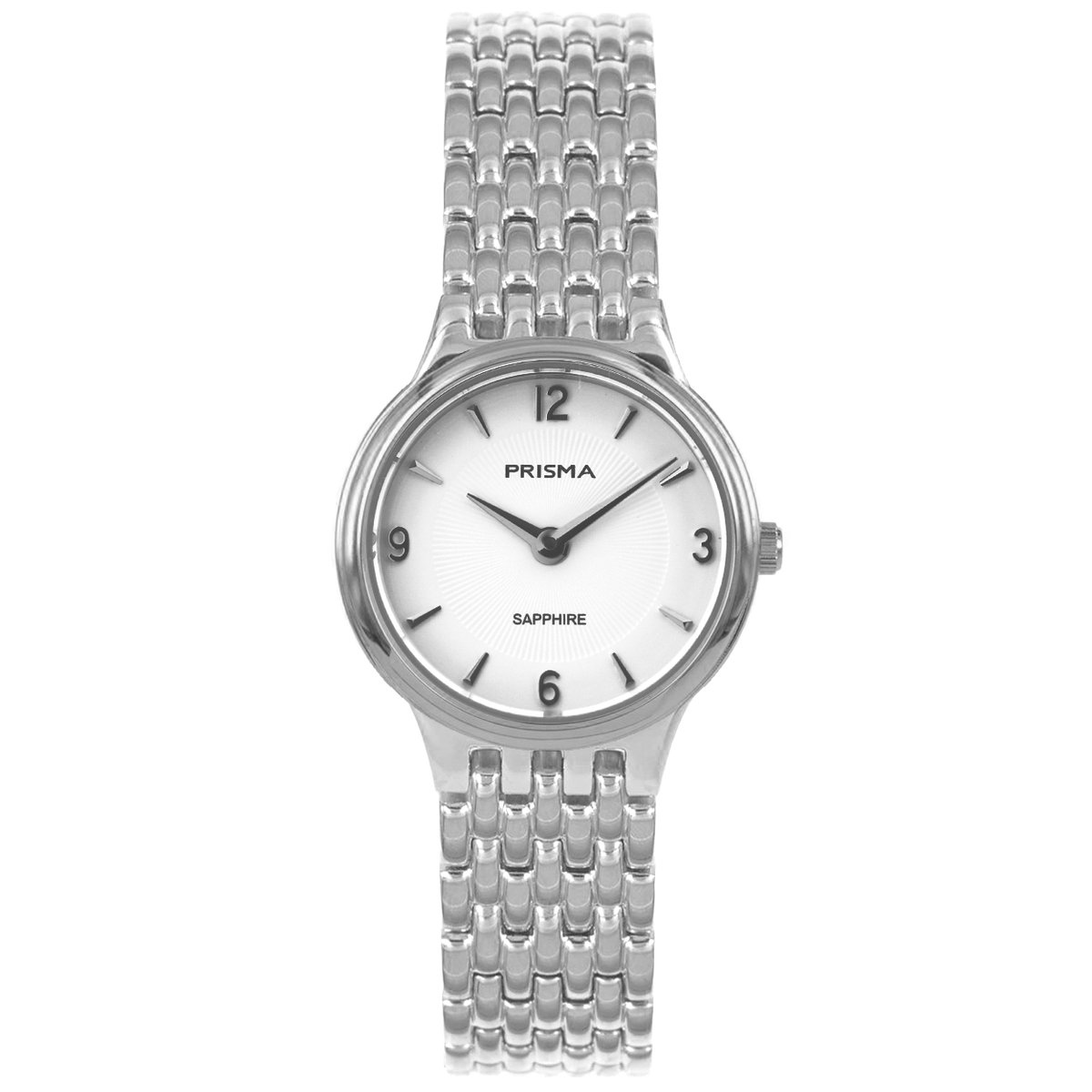 Prisma Horloge P.1415 dames edelstaal saffierglas staalkleurig